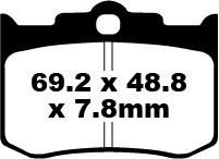 EBC BRAKE PAD 4PIST PM/HHI/REVTECH