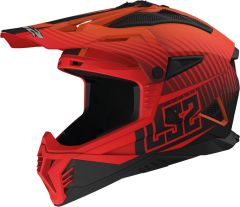 LS2 MX708 FAST II DUCK M.H-V ORANGE RED-06 