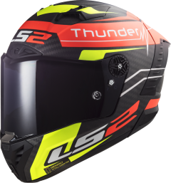 LS2 HELMET FF805 THUNDER C ATTACK MATT RED H-V YELLOW