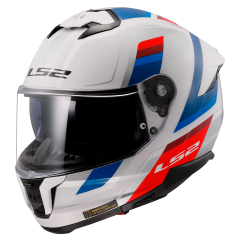 LS2 HELMET FF808 STREAM II VINTAGE WHITE BLUE RED