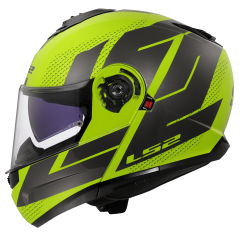 LS2 FF908 STROBE II CODE H-VIS YELLOW GREY