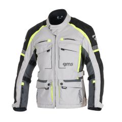 GMS 3in1 Motorcycle Tour Jacket Everest Grey Black Yellow 
