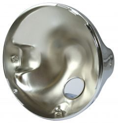 HEADLIGHT UNIVERSAL 7  CHROME CASING