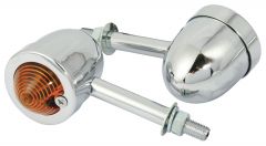 INDICATORS CUSTOM MINI LONG STEM CHROME (PAIR)12V21W YG-U0055A/STEM:7CM