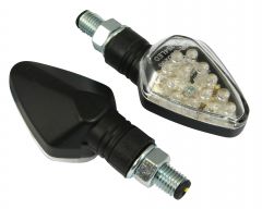 LED DIAMOND INDICATORS SHORT BLACK CLEAR LENS E-MARKED     4701962EQEMK