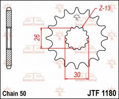 JT Sprockets Front 18T 530 - JTF1180.18