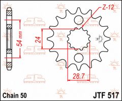 JT Sprockets Front 17T 530 - JTF517.17