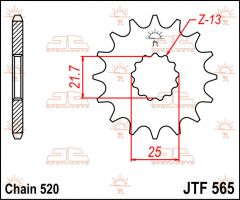 JT Sprockets Front 15T 520 - JTF565.15