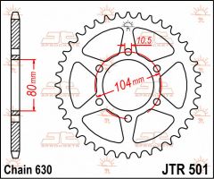 JT Sprockets Rear 32T 630 - JTR501.32
