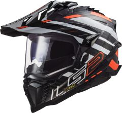 LS2 MX701 EXPLORER C EDGE BLACK FLUO ORANGE-06 SIZE SMALL ONLY