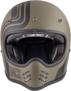 Premier MX BTR MILITARY GREEN BM Helmet Vintage