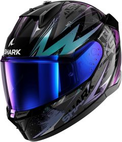 SHARK D-SKWAL 3 Helmet BLAST-R Black Green Glitter