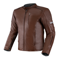 SHIMA HUNTER+ 2.0 BROWN LEATHER JACKET