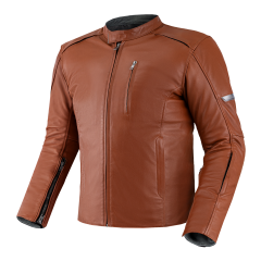 SHIMA HUNTER+ 2.0 LIGHT BROWN LEATHER JACKET