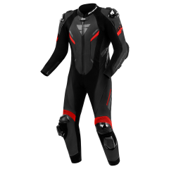 SHIMA HYPER-RS MOTORCYCLE LEATHER SUIT MENS BLACK RED