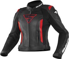 SHIMA MIURA Ladies Leather JACKET BLK/RED Size 42 Only