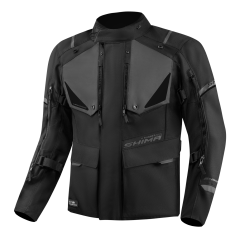 SHIMA RUNNER MENS MOTORCYCLE TEXTILE JACKET BLACK