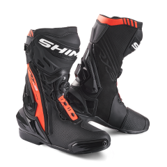 SHIMA VRX-3 MEN MOTORCYCLE BOOTS RED FLUO