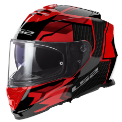 LS2 HELMET FF800 STORM II TRACKER BLACK RED