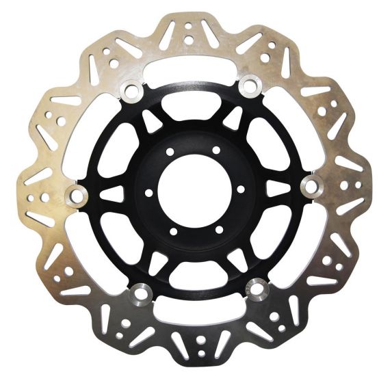 EBC Black Front Brake Vee Rotor for Kawasaki ZG ZX14 Models